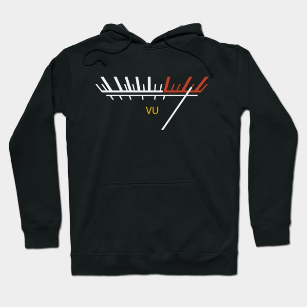 Vu Meter Vintage Audio Hoodie by Dotty42